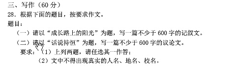 成長路上的陽光作文600字